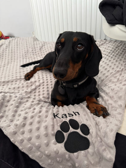 Embroidered Personalised Pet Blankets
